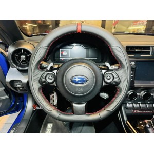 《宏沅國際》SUBARU BRZ / GR86 專用 DAMD NAPPA 透氣全皮方向盤