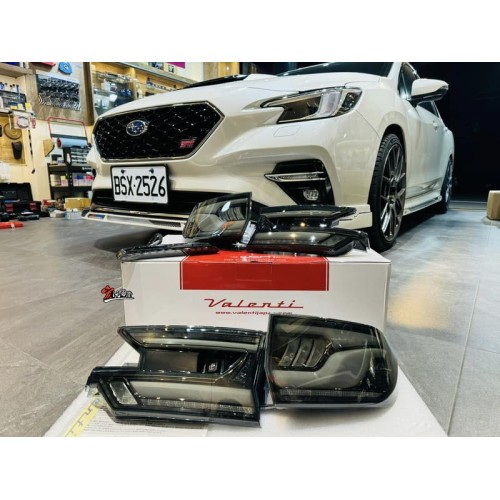 《宏沅國際》日本原裝 VALENTI SUBARU WRX WAGON VN 專用 LED 動態尾燈總成 ( 紅色 / 燻黑 )