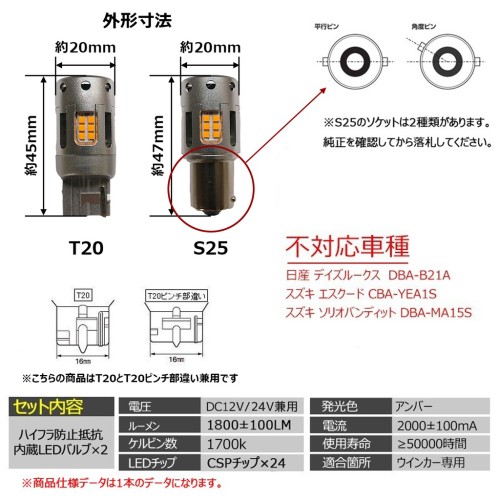 《宏沅國際》超高輝度 3600 lm 內建風扇 T20 / 1156 解碼 LED 方向燈 12V 24V