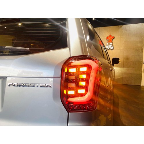 《宏沅國際》SUBARU 速霸陸 森林人FORESTER 四代森專用 光導動態尾燈總成 熊掌燈